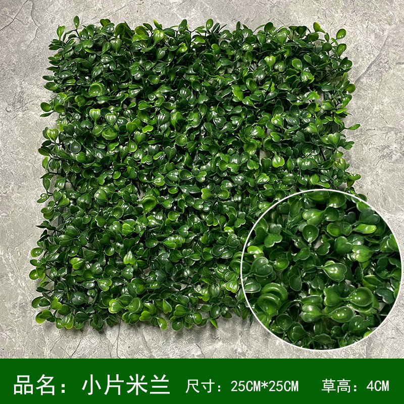 A simulated plant wall background wall