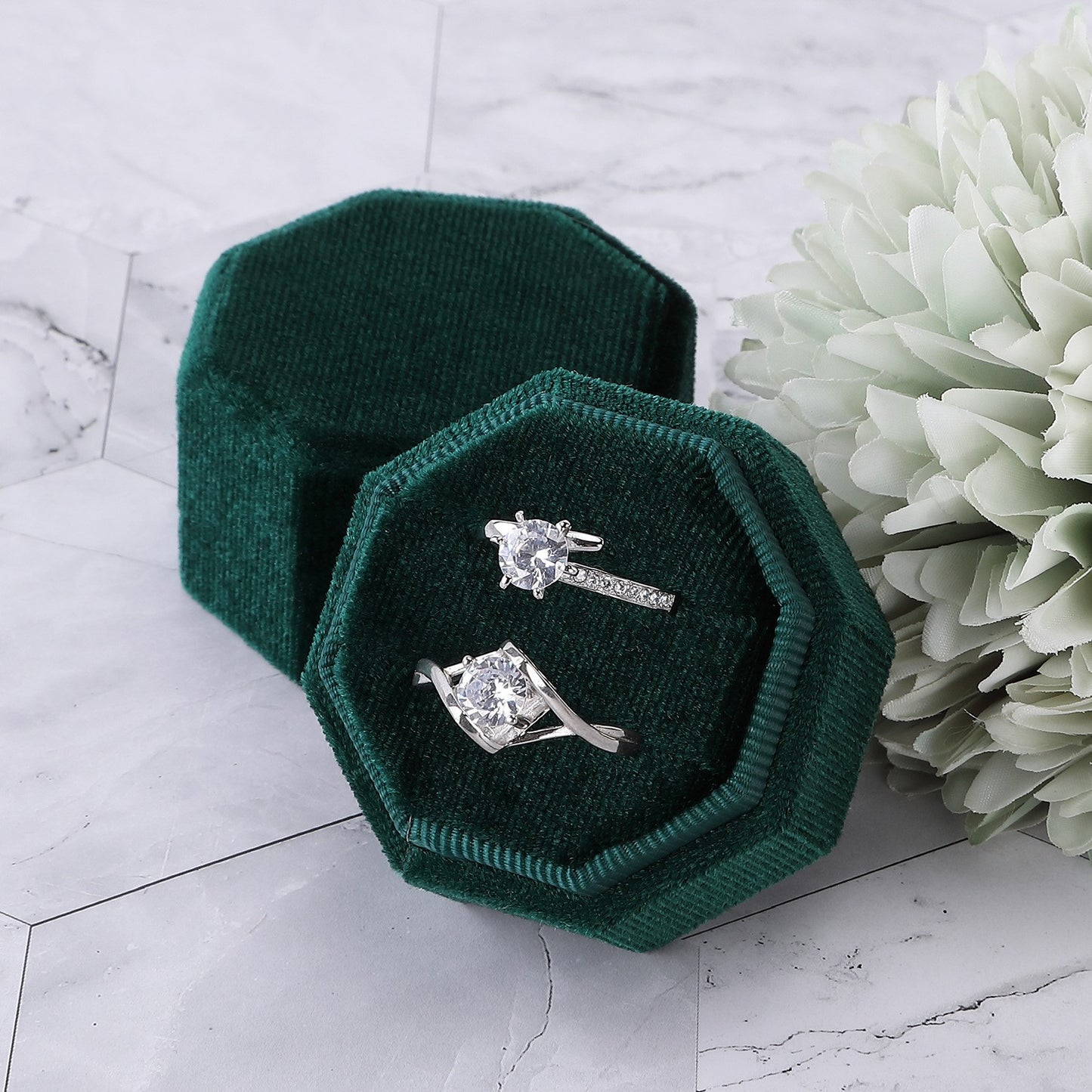 A flannel jewelry box