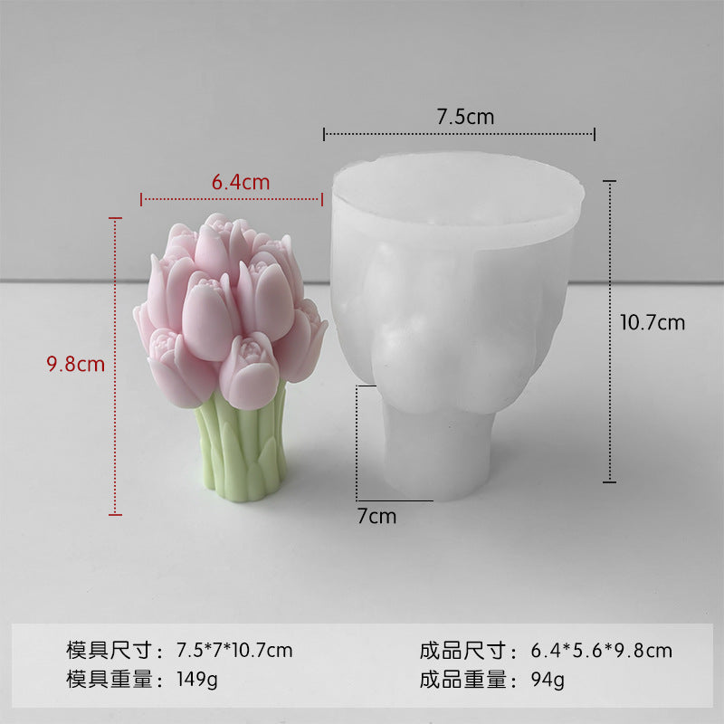 A Scented candle silicone mold