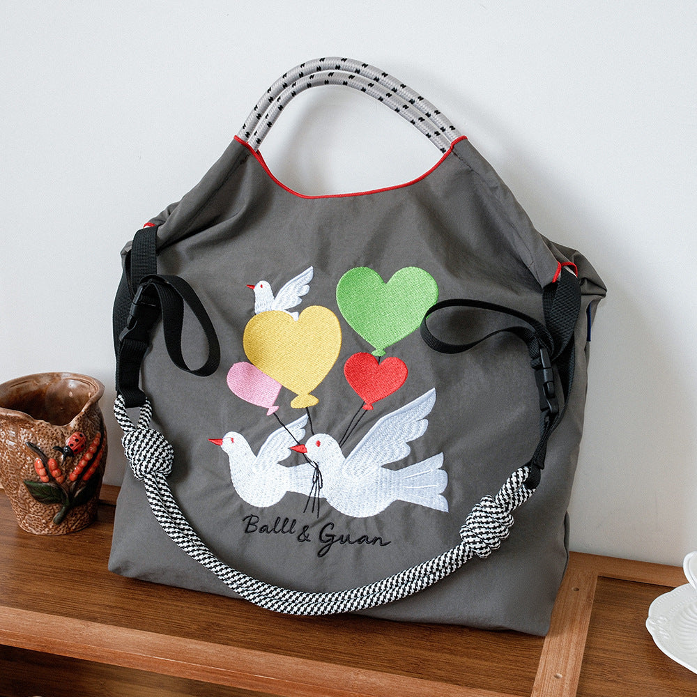 A ball chain bag handbag women's new messenger commuter armpit bag women's shoulder large capacity tote bag