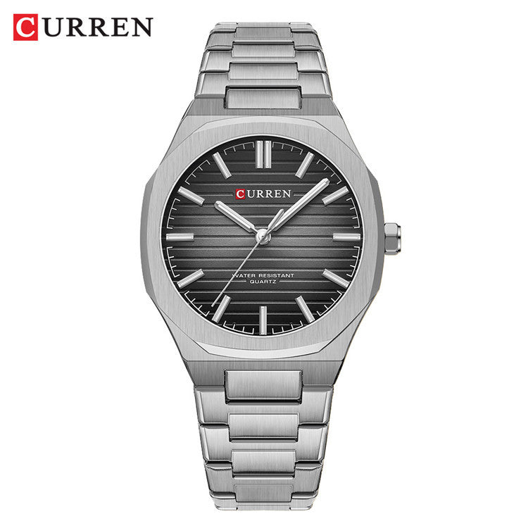 A 8456 men's steel belt business watch quartz simple men's watch cross-border explosion spot wholesale