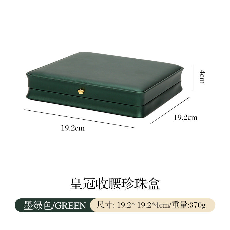 A PU leather jewelry high-end box custom LOGO