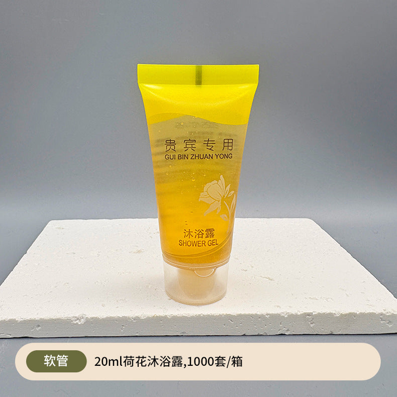 1000 pieces free shipping by sea to Beirut hotel disposable hose shampoo body wash 20ml