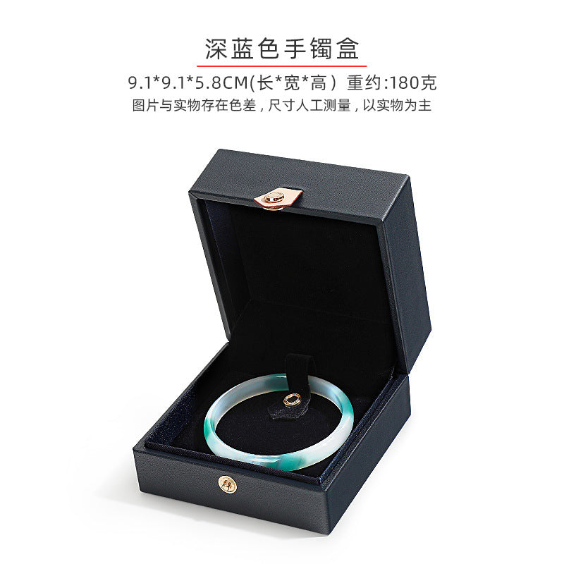 A PU leather jewelry box