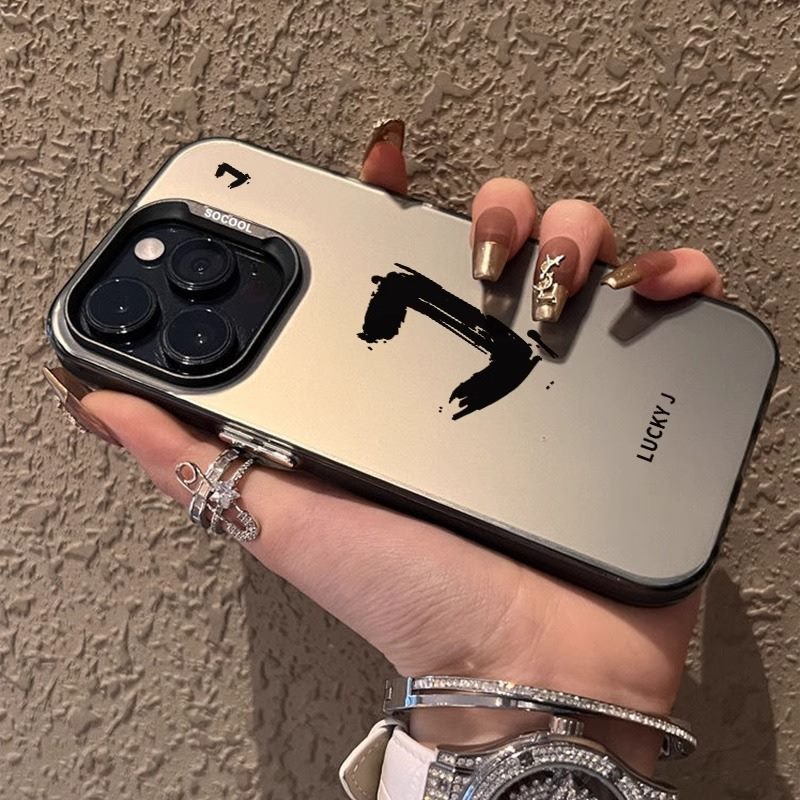 A letter printed mobile phone protective case