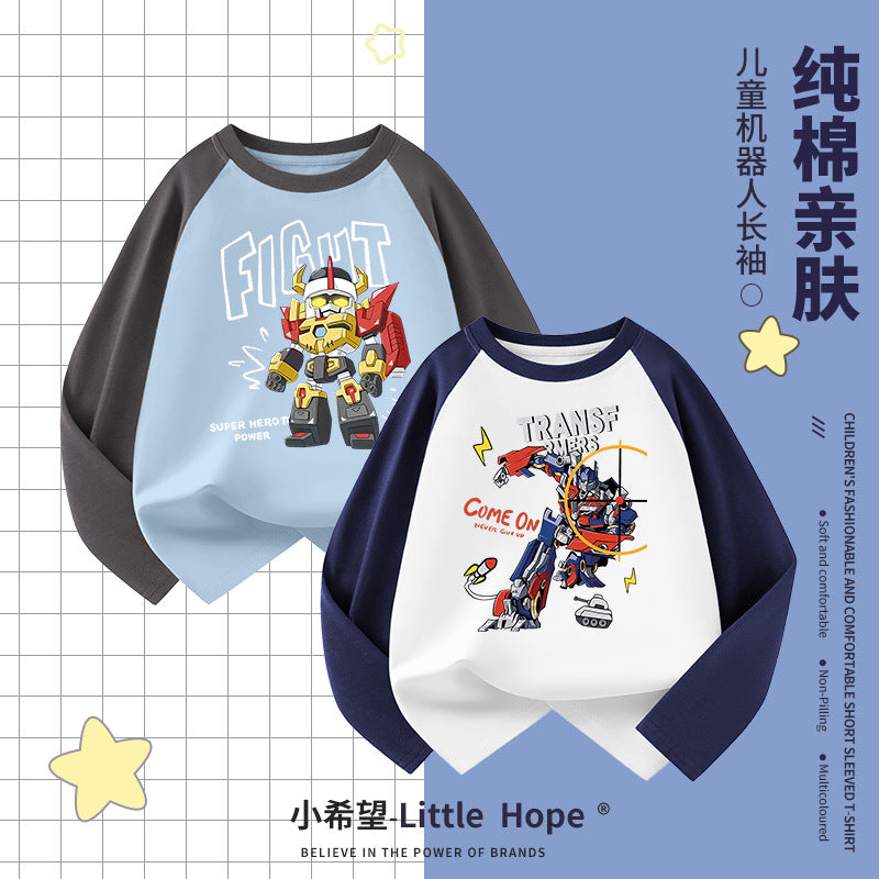 A long-sleeved T-shirt top