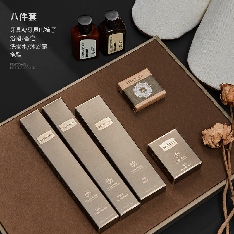Hotel disposable toiletries Hotel special toothbrush with toothpaste set