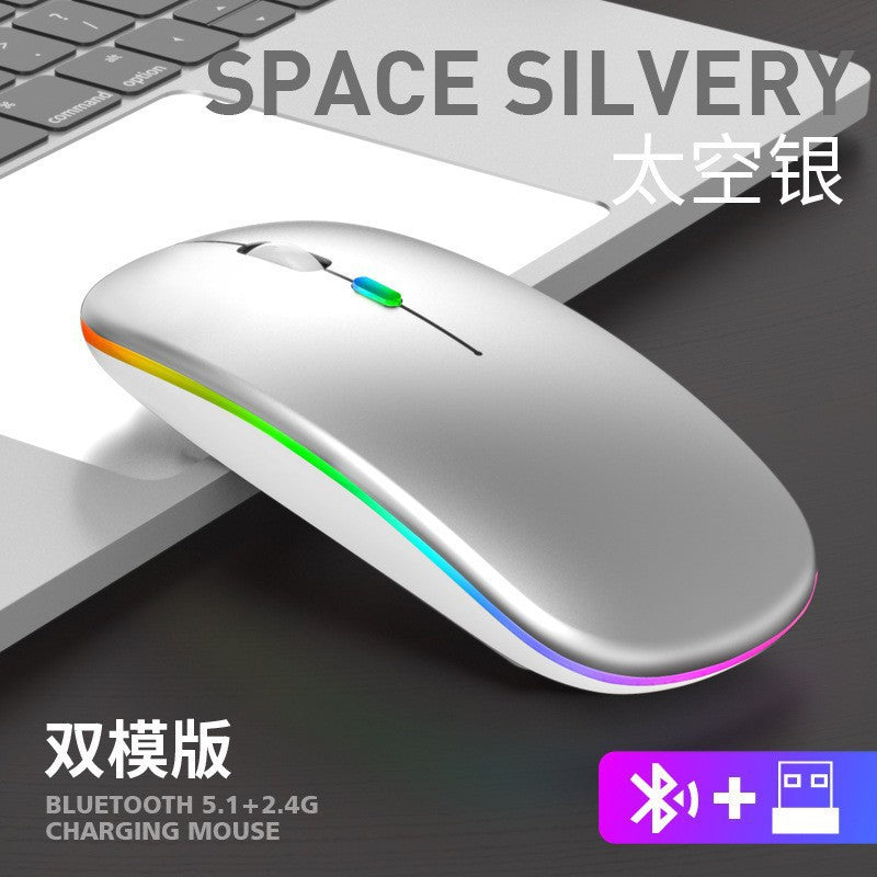 A Charging 2.4G Bluetooth luminous wireless mouse
