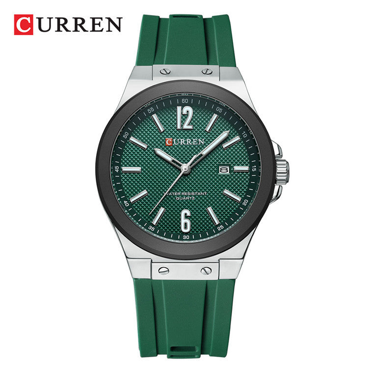 A 8467 Men's Sports Watch Men's Watch Silicone Strap Business Foreign Trade Watch Simple Spot