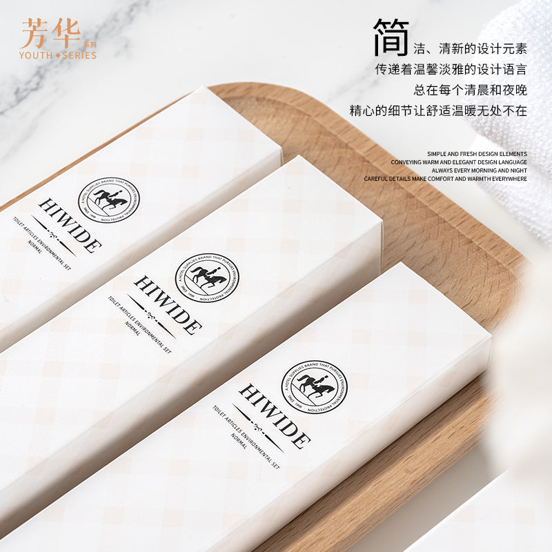 Hotel star hotel disposable toothbrush toothpaste comb set simple homestay room toiletries wholesale
