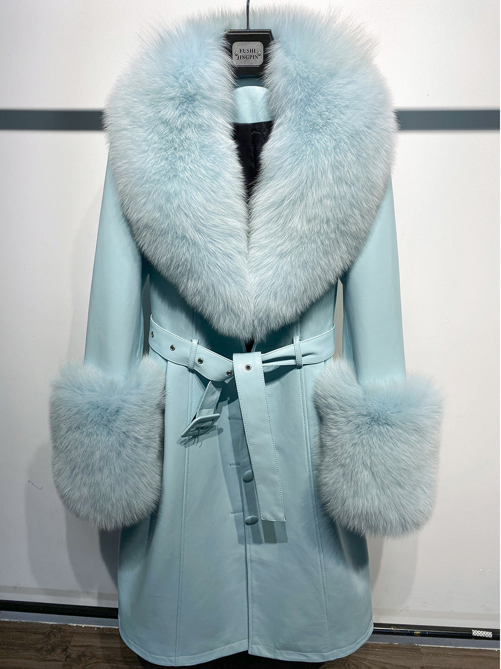 A leather coat