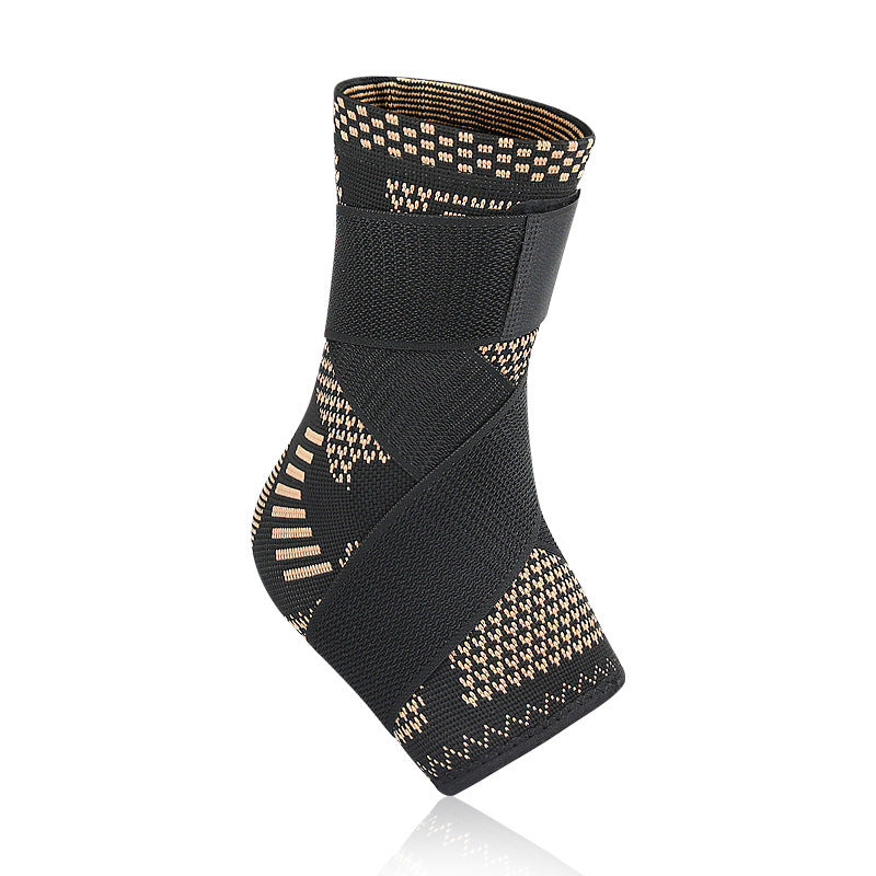 A strap pressurized ankle brace nylon knitted elastic ankle brace basketball running mountaineering pressurized fixed ankle brace