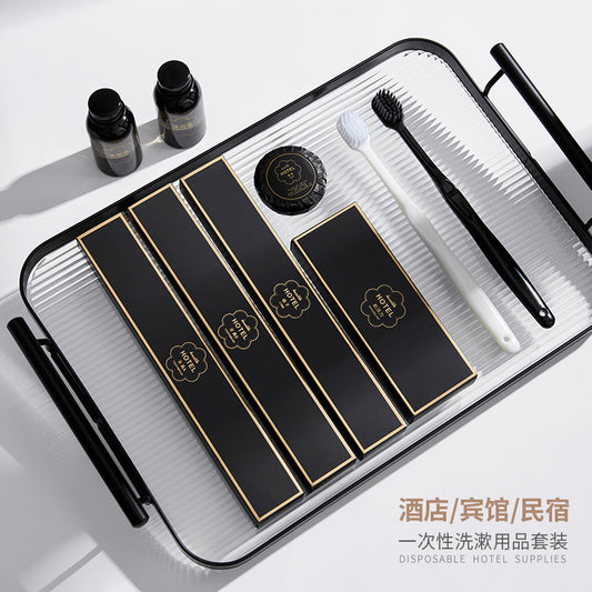 Hotel hotel disposable toothbrush boxed toiletries B & B disposable supplies set consumables customization
