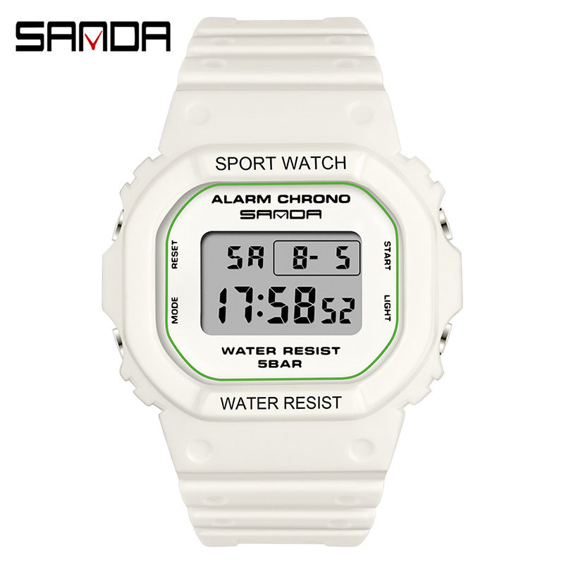 A 293 square multi-function electronic watch sports watch waterproof luminous wholesale student fashion watch