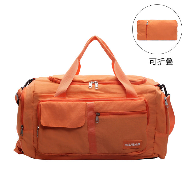 A foldable portable shoulder large capacity bag