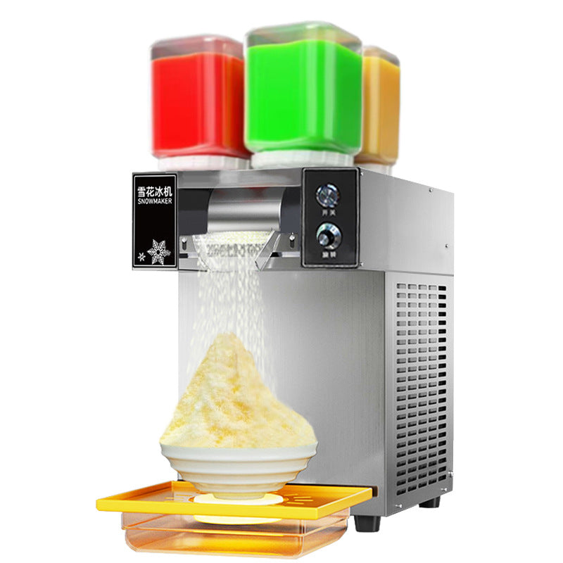 A summer new four-flavor snowflake ice machine commercial stall ice noodles ice snow ice Internet celebrity explosion ice machine