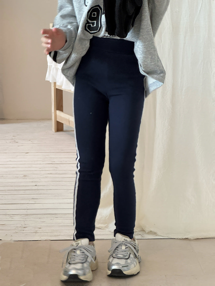 A Children's stretch slim-fit leggings