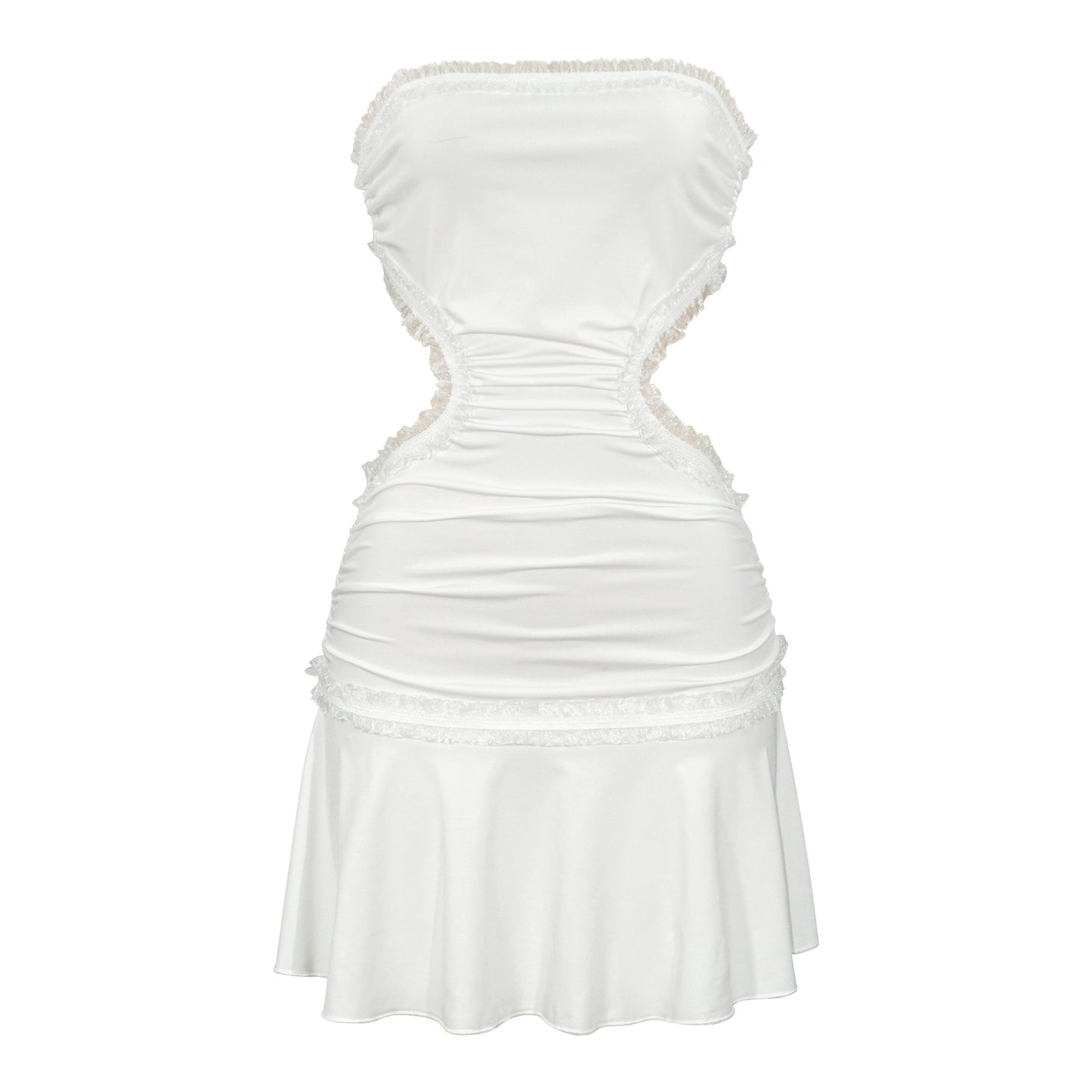 D089DS European and American cross-border 2025 new backless dress sexy trend lace splicing suspender waist skirt - Mixbatch