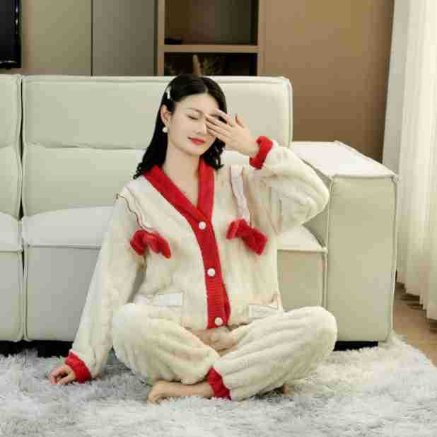 A thermal pajama set