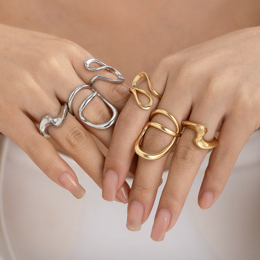 A simple irregular ring jewelry
