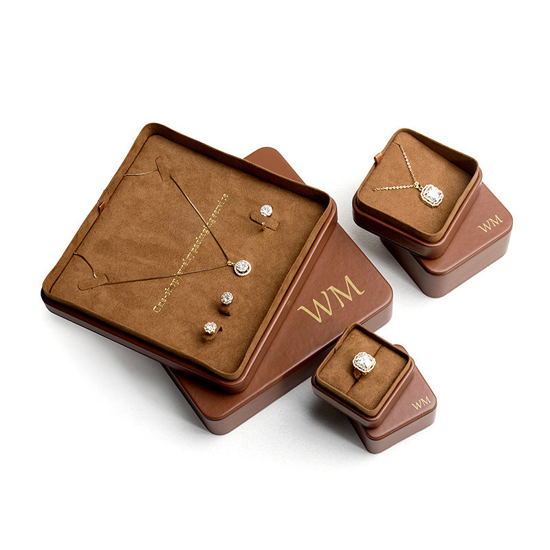 A leather jewelry box