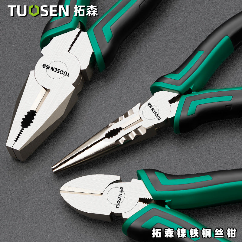 A Hardware Tools Multifunctional Wire Pliers Pointed Nozzle Pliers 6 Inch Oblique Pliers Labor-saving Pliers Industrial Grade Vices