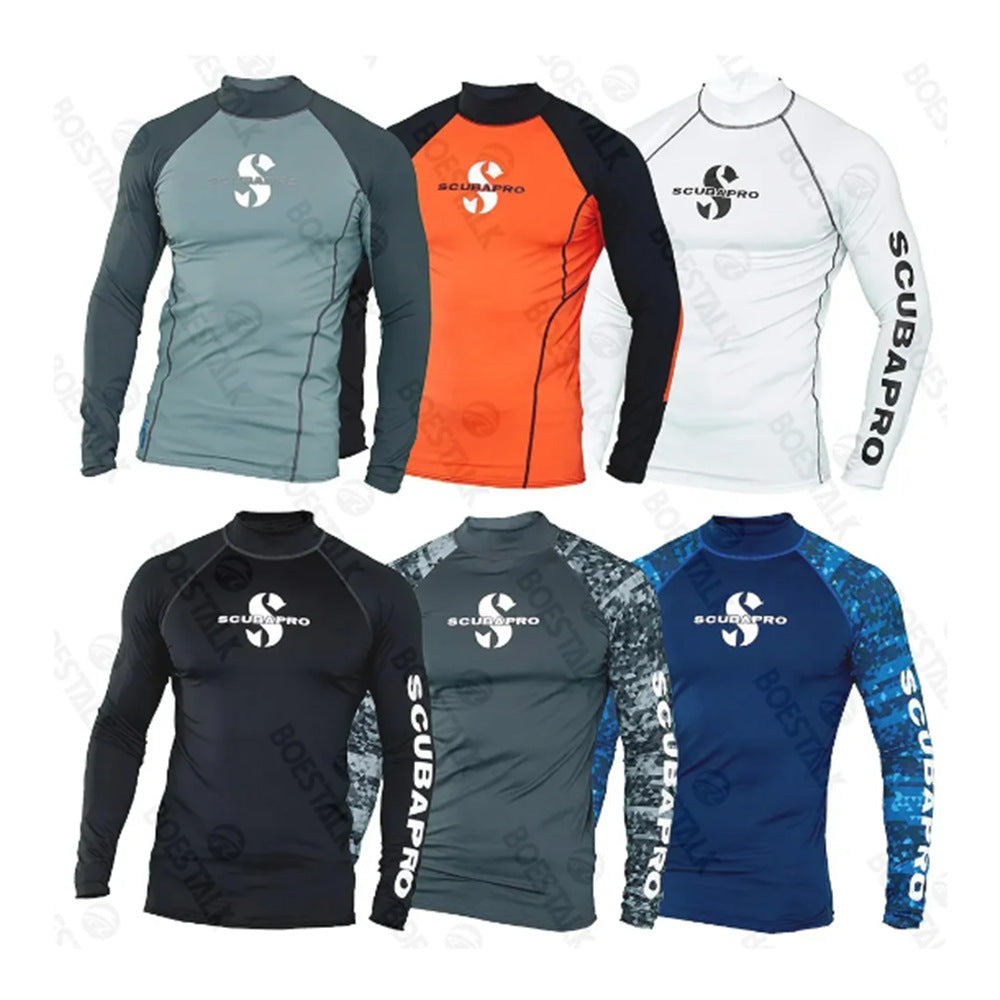 A Men's Swimming Long Sleeve Swimsuit