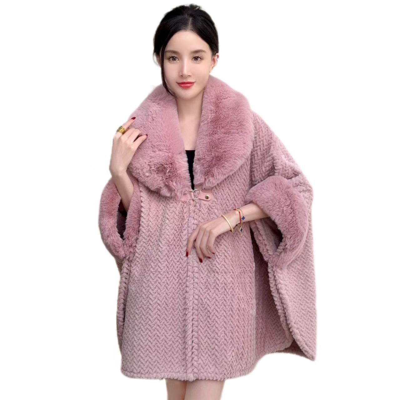 A faux fur jacket