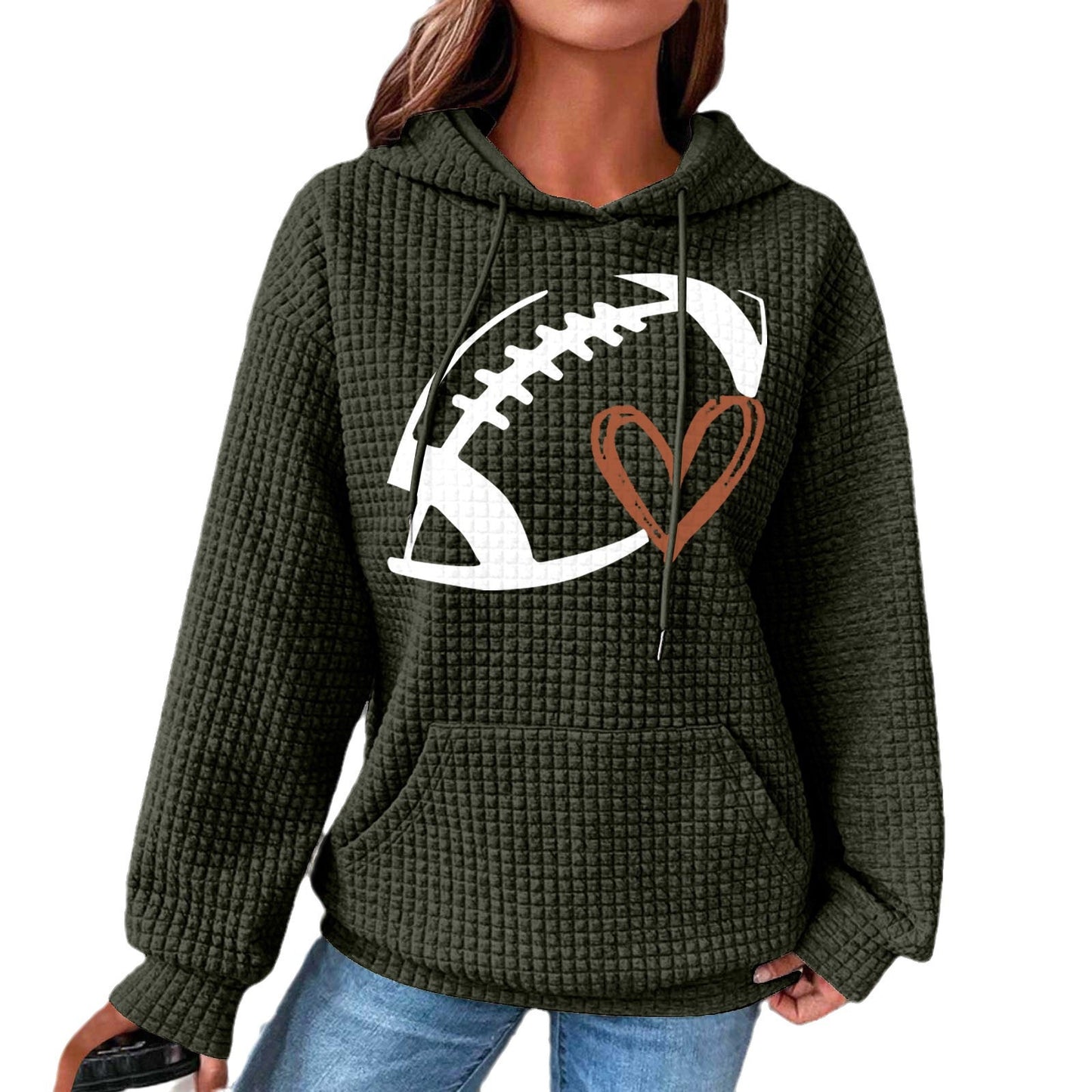 A printed sweater