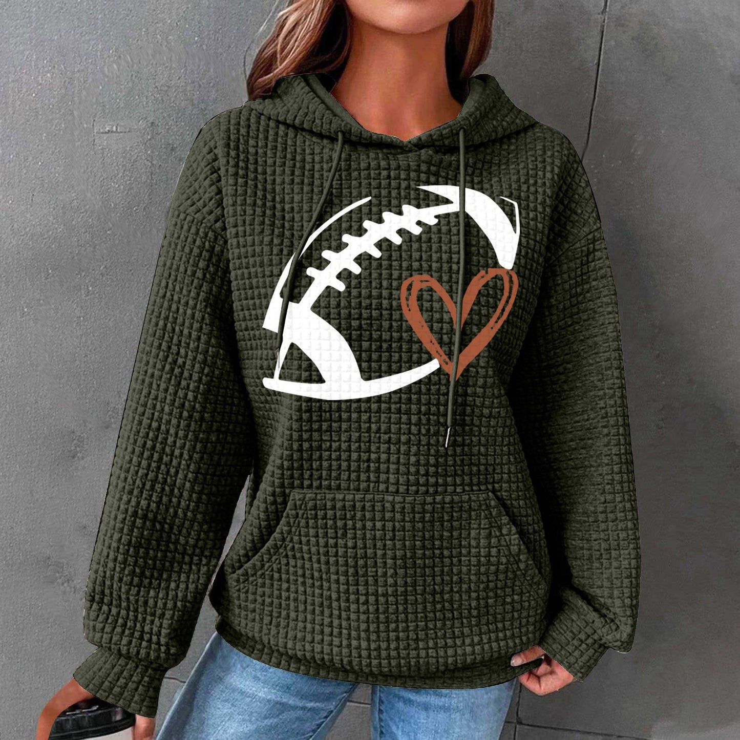 A printed sweater