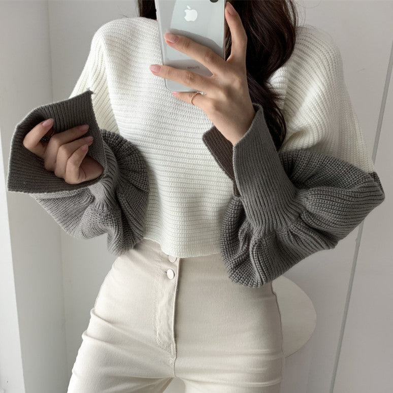 A knitted sweater