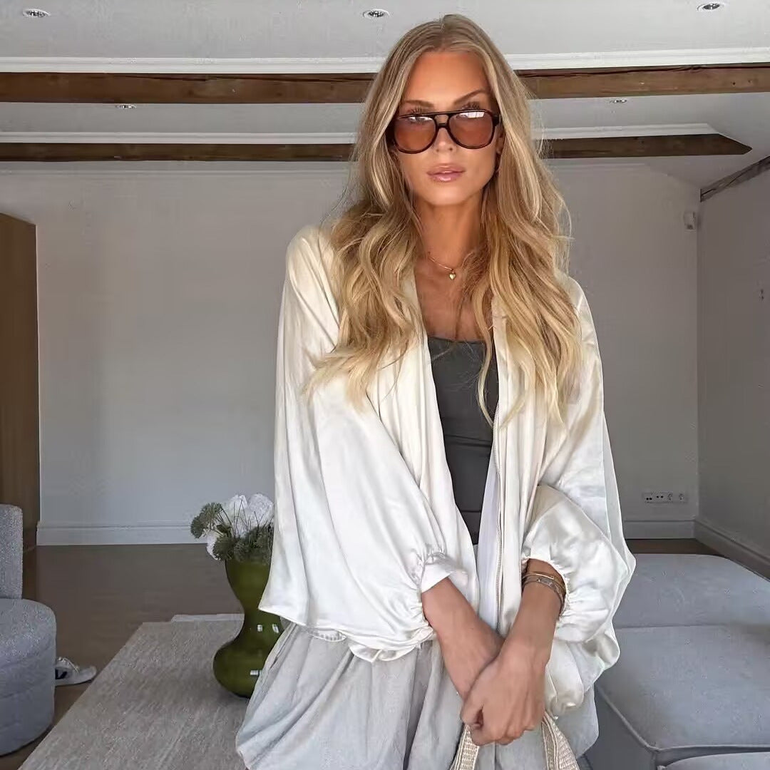 A long-sleeved jacket