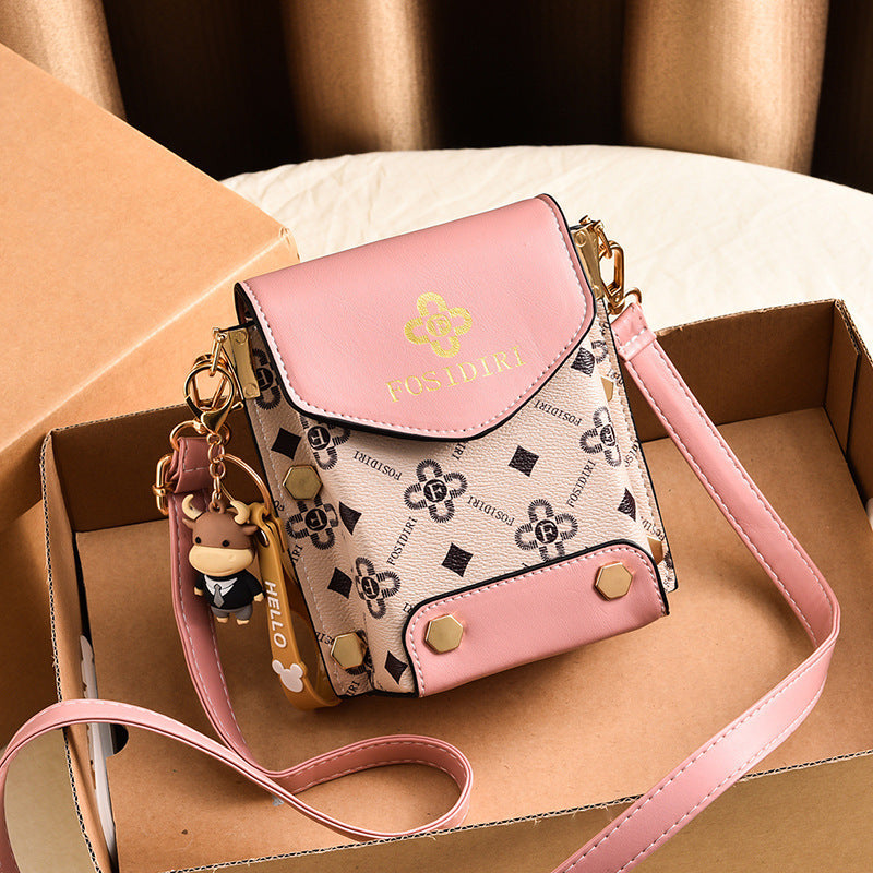 A live broadcast new mini mobile phone bag Internet celebrity live broadcast bag fashion shoulder messenger bag retro small bag - Mixbatch
