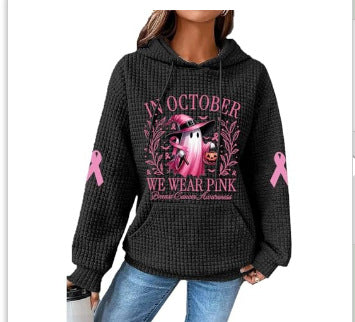 A printed sweater