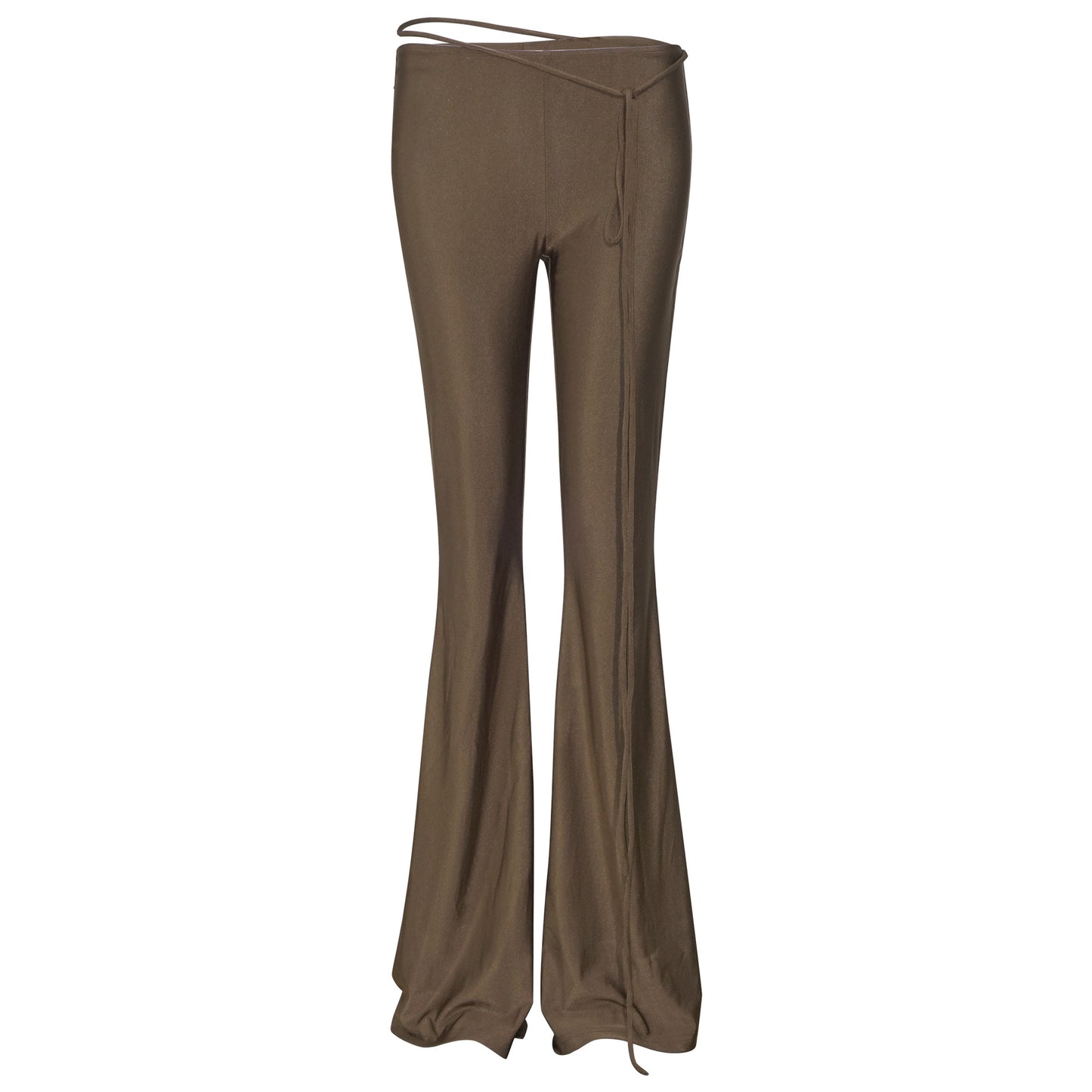 L275PT European and American women's clothing 2025 spring new fashion casual versatile slim slim low waist hip lift horn trousers - Mixbatch