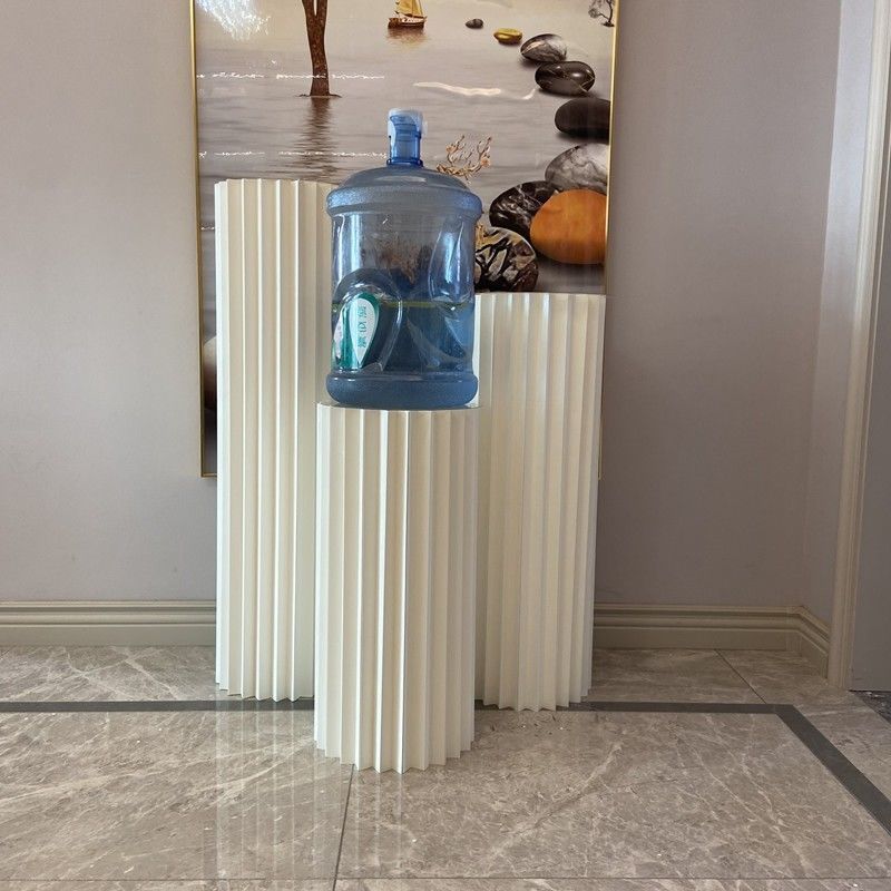 A Dessert Table Display Stand Wedding Folding Cylinder Paper Roman Column Folding Ornament Shopping Mall Window Birthday Party Arrangement