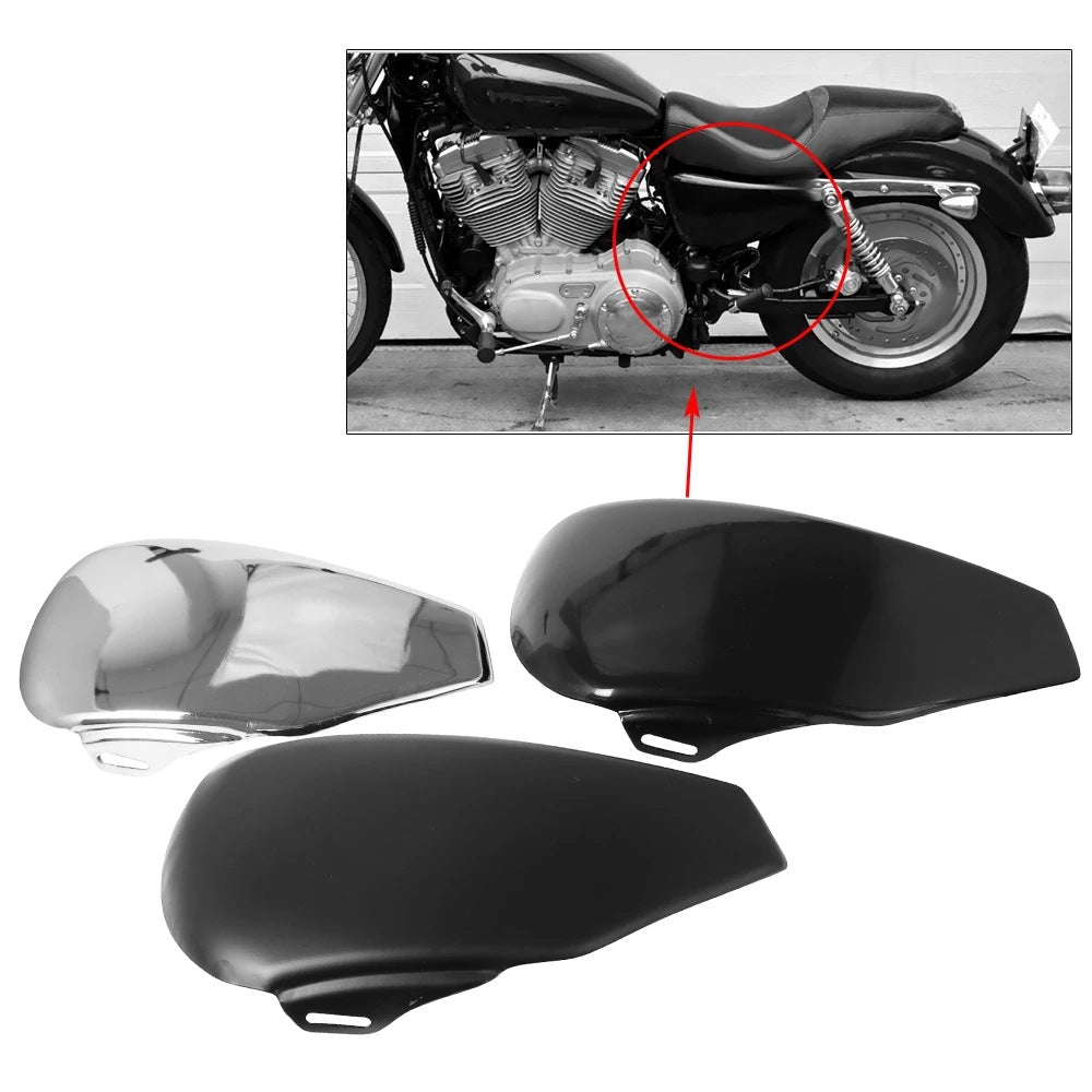 A motorcycle battery cover guard
