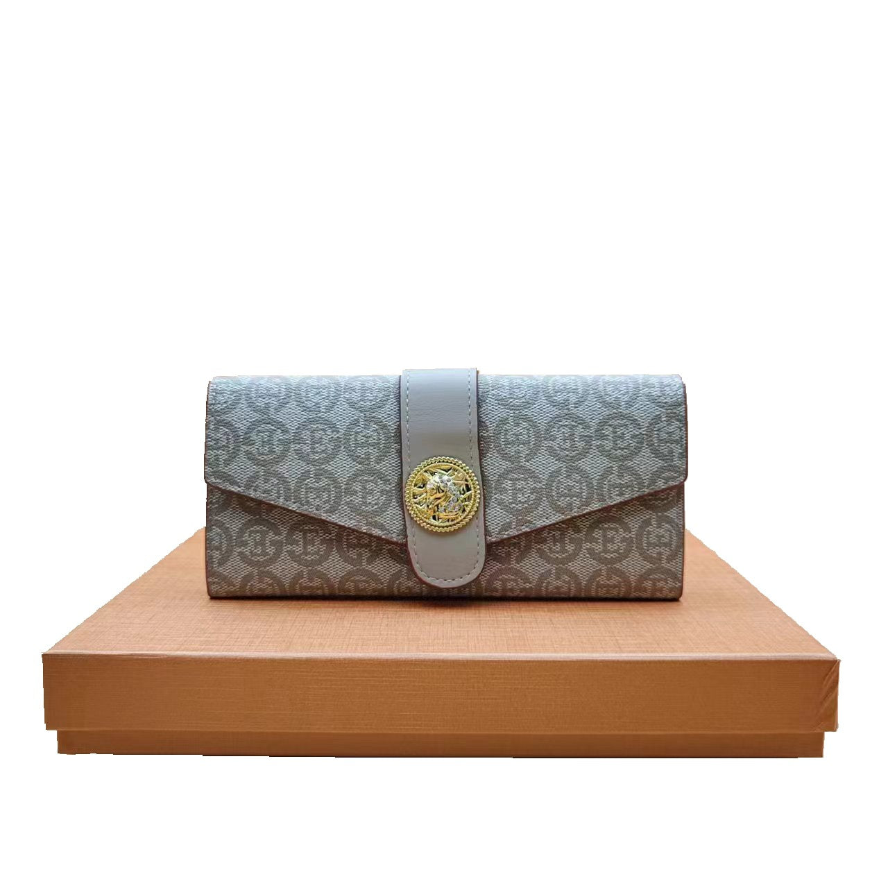A new wallet, women's long soft wallet, fashionable and simple wallet, multi-card position, large-capacity clutch bag, mother bag. - Mixbatch