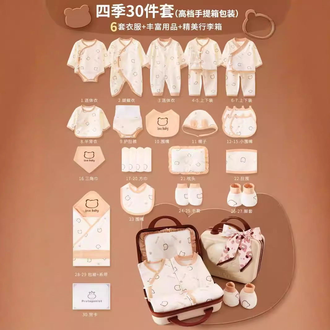 A11 Newborn gift bag, suitcase packaging, baby girl gift box, newborn boy clothes gift - Mixbatch