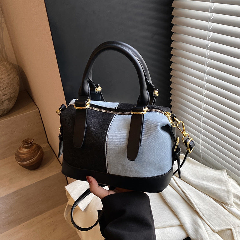A denim bag shoulder bag messenger bag
