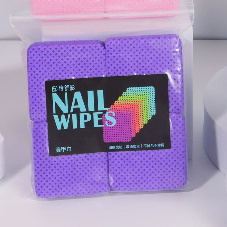 A 1/2 water-saving nail cotton sheets, nail washing cotton, non-dropping flocculent cotton sheets, cross-border nail towels, cleaning cotton sheets - Mixbatch