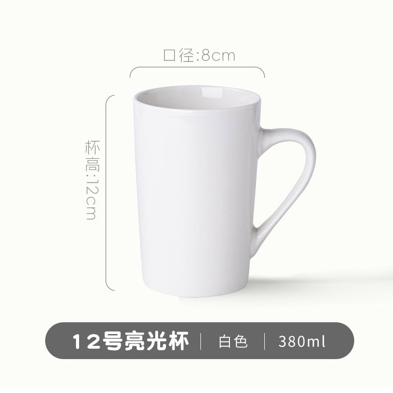 A ceramic mug printing photo to picture custom LOGO heat transfer process milk cup water cup gift cup custom