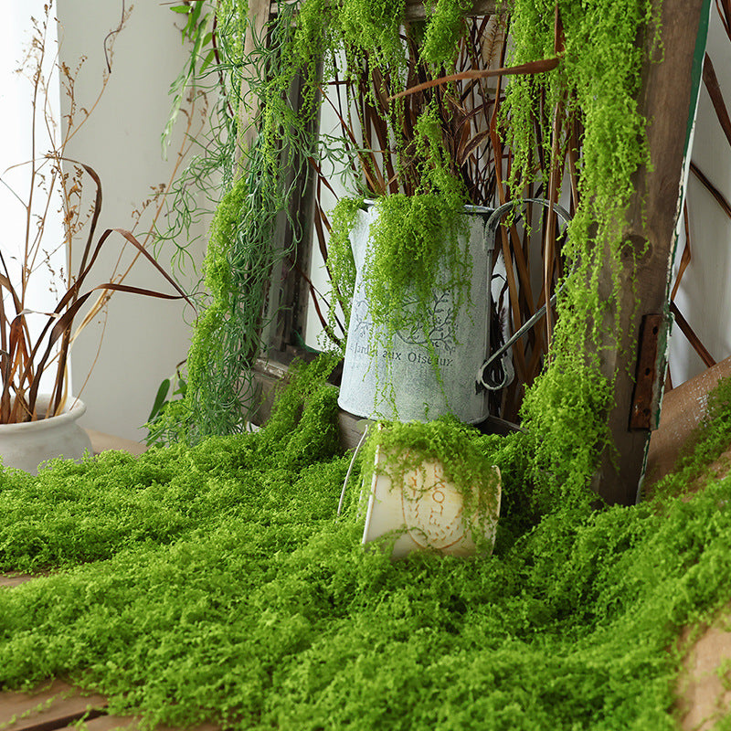 A simulated moss turf bionic artificial fake moss micro-landscape arrangement ornament lawn bonsai potted plant pavement landscaping
