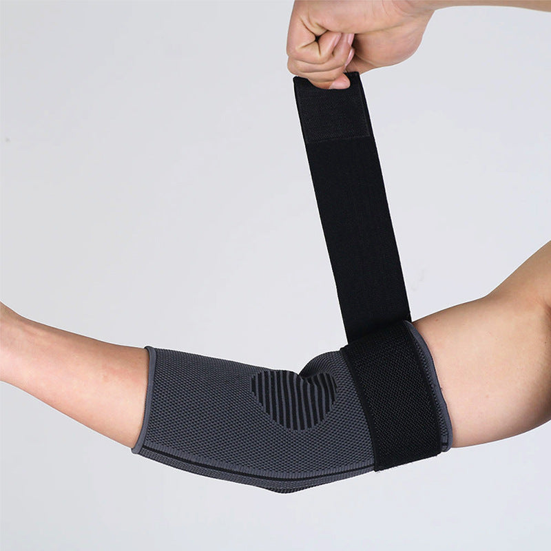 A sports knitted strap elbow pads, pressure stability, men's and women's arm guards for running