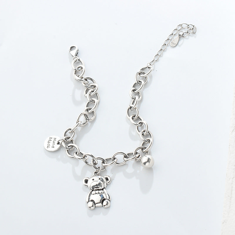 A S925 Sterling Silver Bear Bracelet