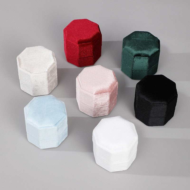 A flannel jewelry box