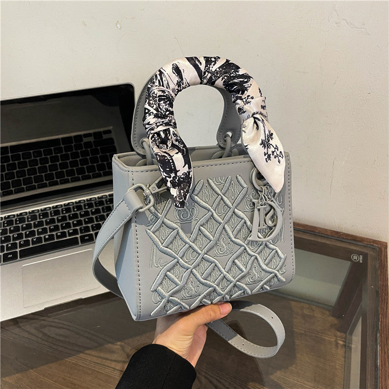 A bag with embroidery pattern