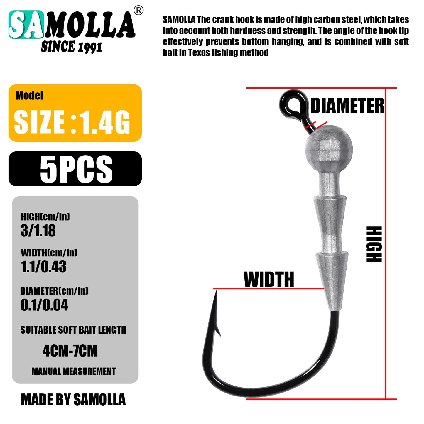 A Fire Bass Hooks for Bottom Fishing – Durable & Sharp