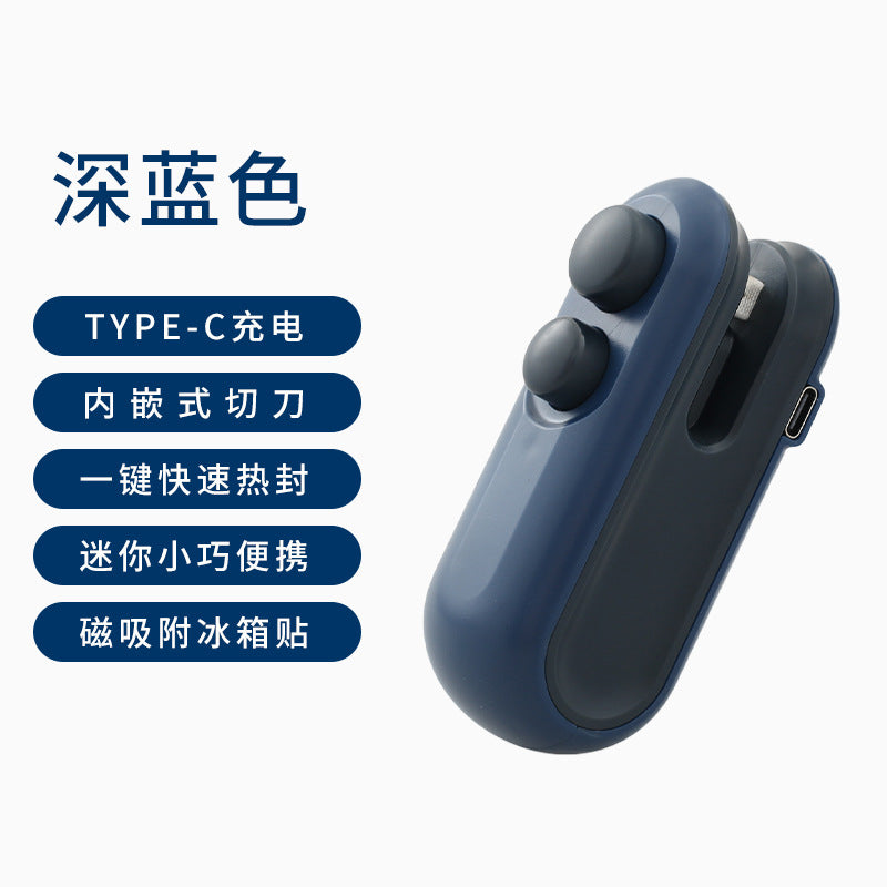 A Mini Plastic Sealing Machine Sealing Machine Built-in Battery