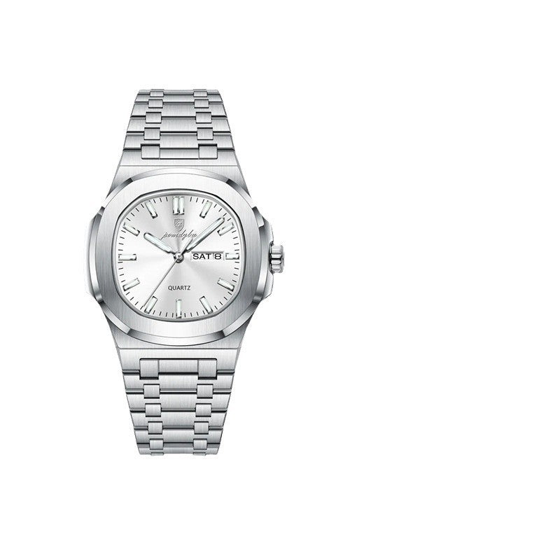 A nautilus polygon cut quartz men and women watch design generation OEM LOGO